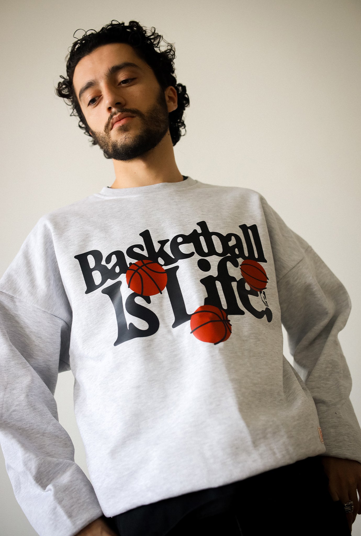 Basketball is Life SuperHeavy™️ Crewneck - Ash