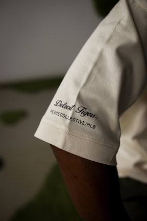 Detroit Tigers Preppy Heavyweight Pocket T-Shirt - Ivory