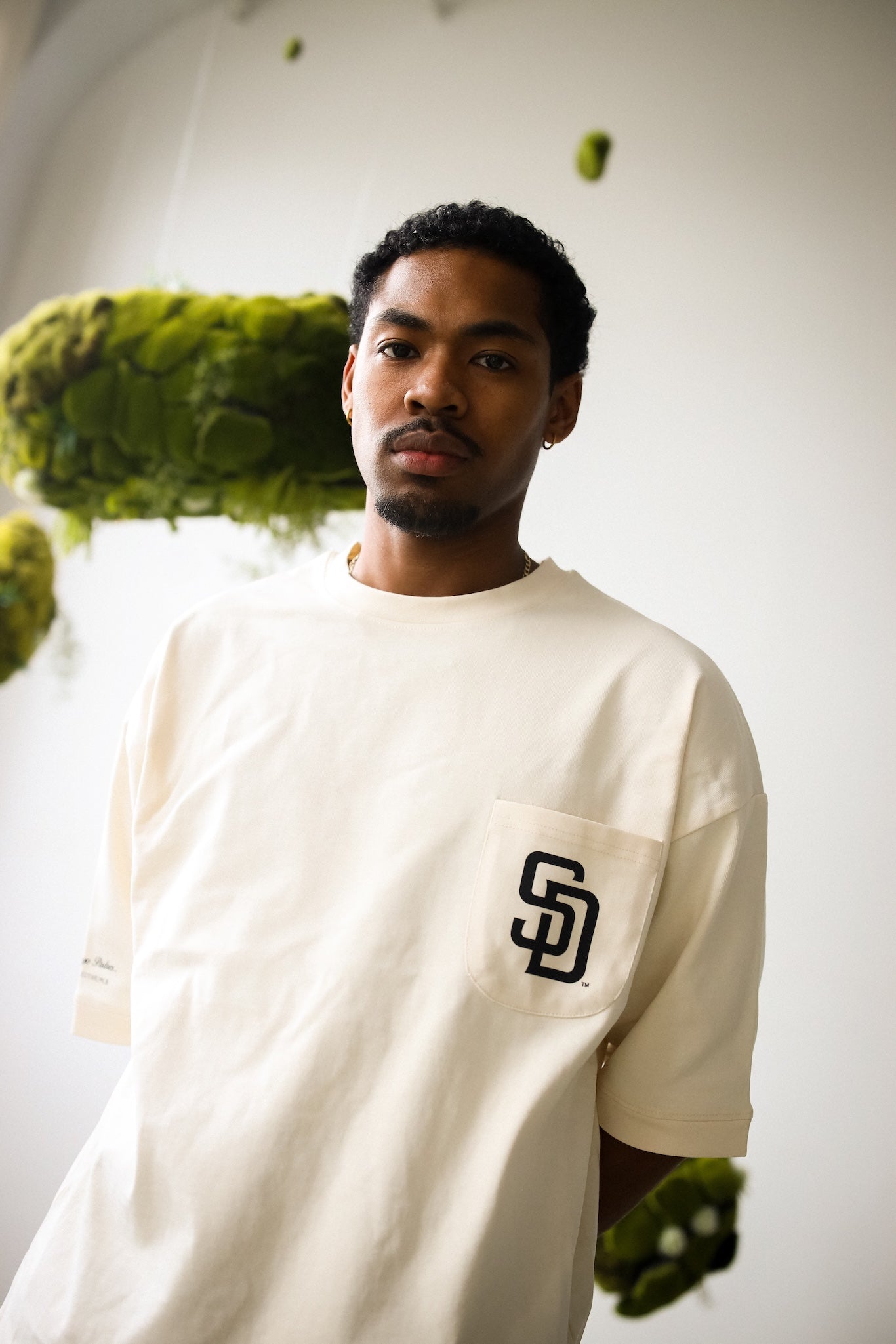 San Diego Padres Preppy Heavyweight Pocket T-Shirt - Ivory