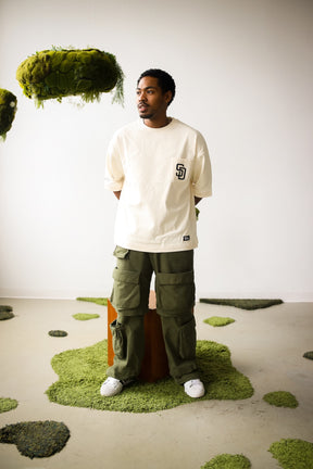 San Diego Padres Preppy Heavyweight Pocket T-Shirt - Ivory