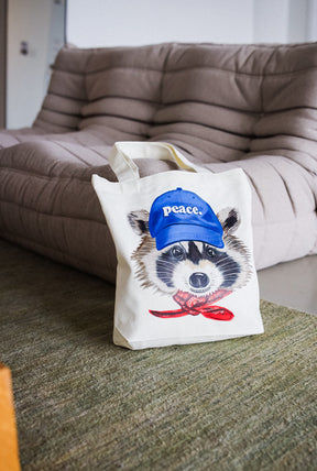 Toronto Trash Teddy Tote Bag - Natural