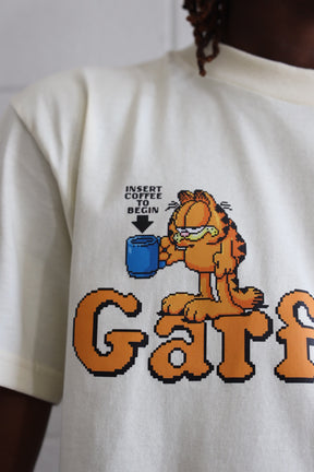 Garfield Retro Video Game Heavyweight T-Shirt - Ivory