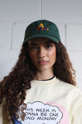 Vintage Garfield Dad Cap - Forest Green