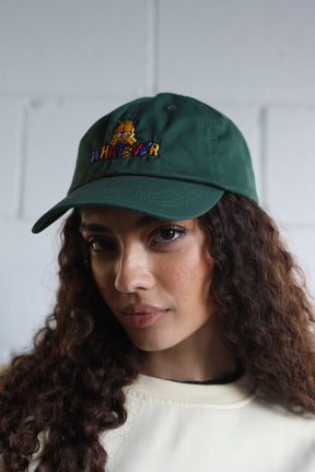 Vintage Garfield Dad Cap - Forest Green