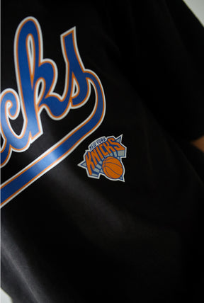 New York Knicks Spirit Heavyweight T-Shirt - Black