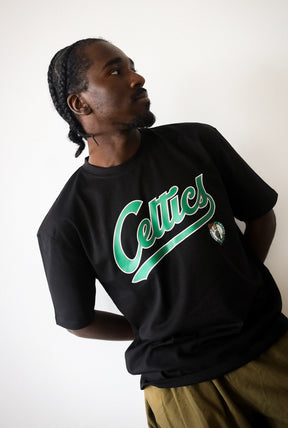 Boston Celtics Spirit Heavyweight T-Shirt - Black