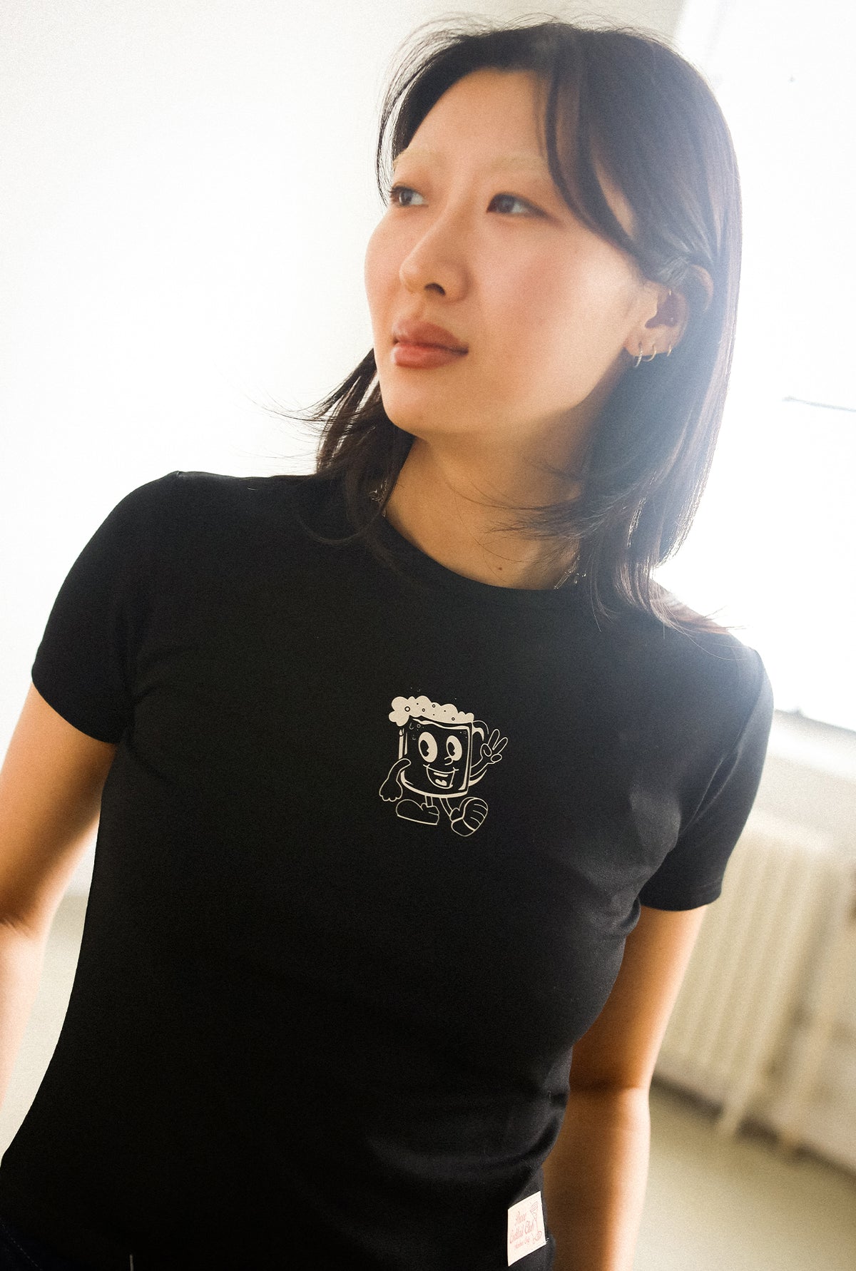 T-shirt bébé Beer Club - Noir