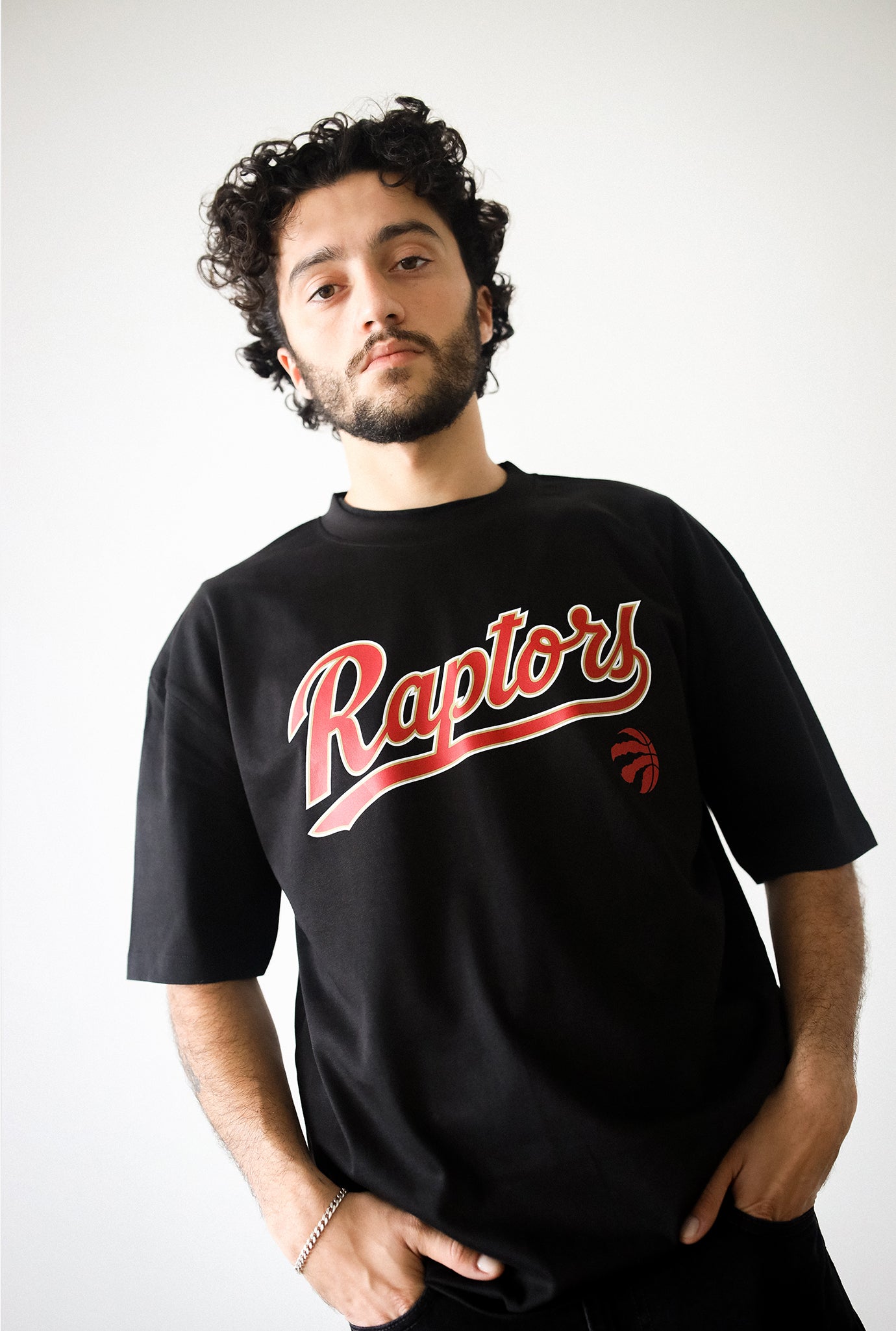 Toronto Raptors Spirit Heavyweight T-Shirt - Black