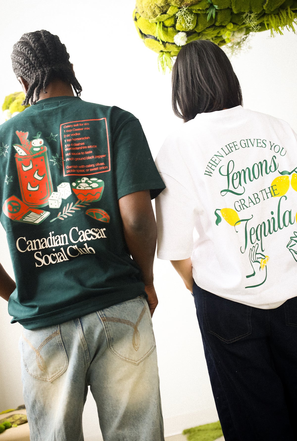 T-shirt épais « Quand la vie te donne des citrons » - Blanc