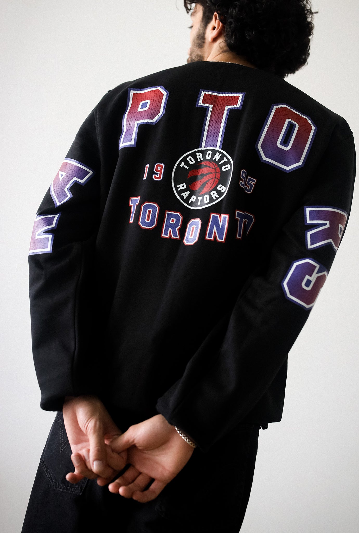 Toronto Raptors Spirit Crewneck - Black