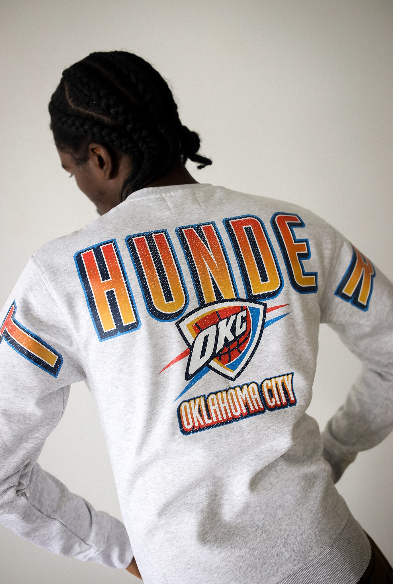Oklahoma City Thunder Spirit Crewneck - Ash
