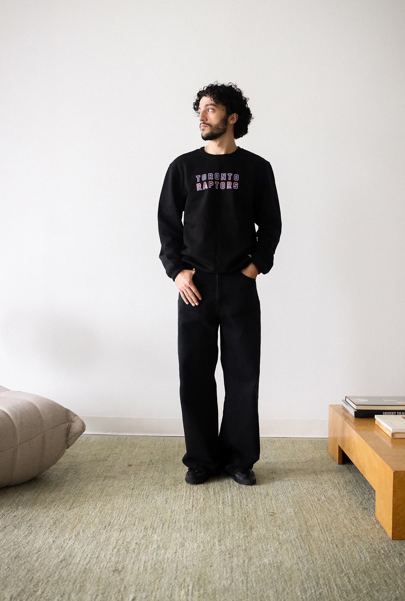 Toronto Raptors Spirit Crewneck - Black