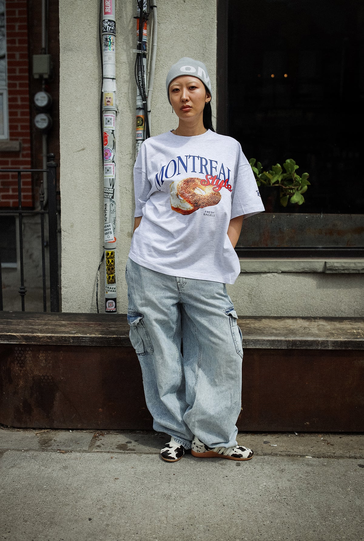 Montreal Food Scene Heavyweight T-Shirt - Ash