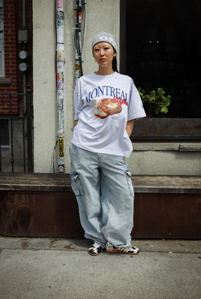 Montreal Food Scene Heavyweight T-Shirt - Ash