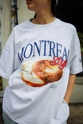 Montreal Food Scene Heavyweight T-Shirt - Ash