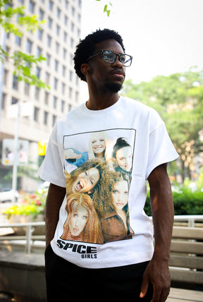 Spice Girls Heavyweight Garment Dyed T-Shirt - Black