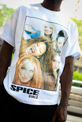 Spice Girls Heavyweight Garment Dyed T-Shirt - Black