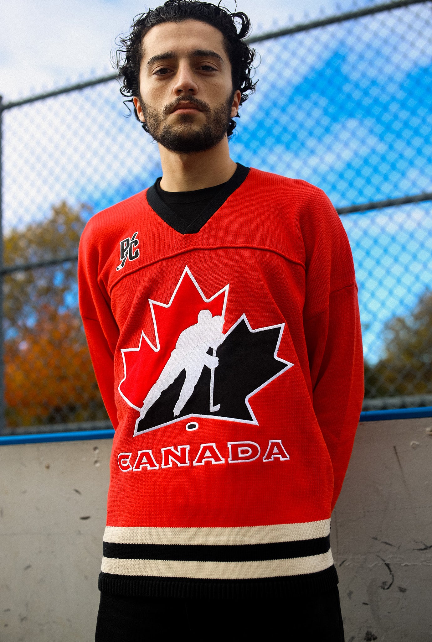 Hockey Canada Knit Long Sleeve Jersey - Red