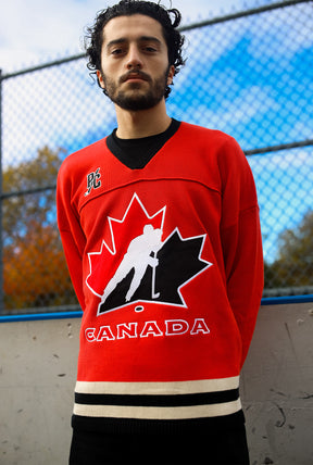 Hockey Canada Knit Long Sleeve Jersey - Red