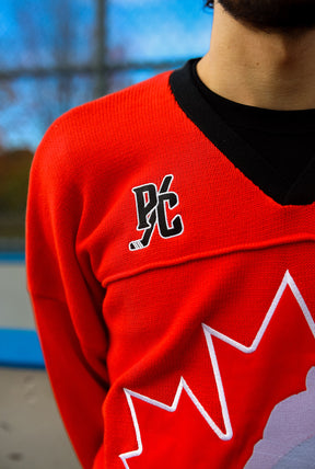 Hockey Canada Knit Long Sleeve Jersey - Red