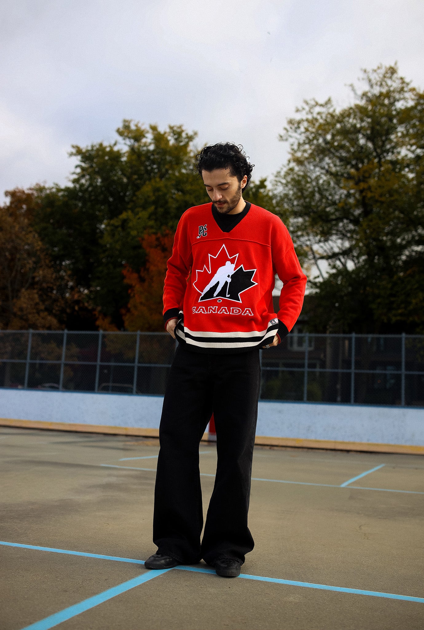 Hockey Canada Knit Long Sleeve Jersey - Red