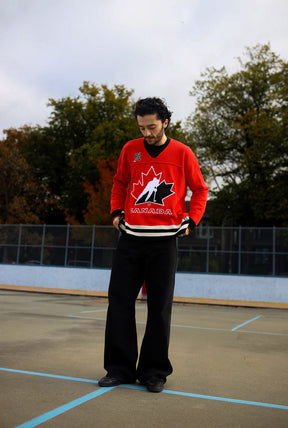 Hockey Canada Knit Long Sleeve Jersey - Red
