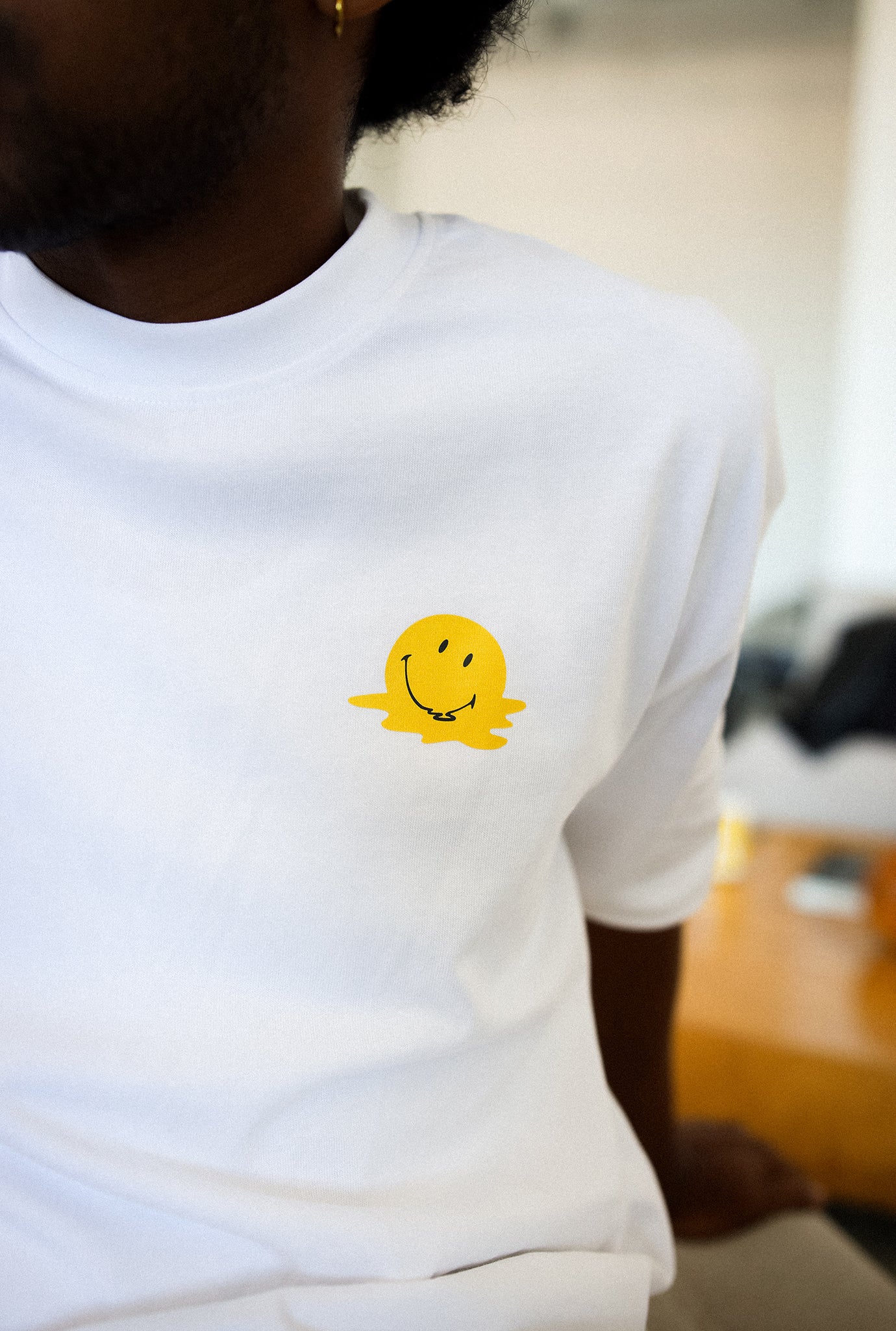 P/C x Smiley: Tired of Being Tired Heavyweight T-Shirt - White