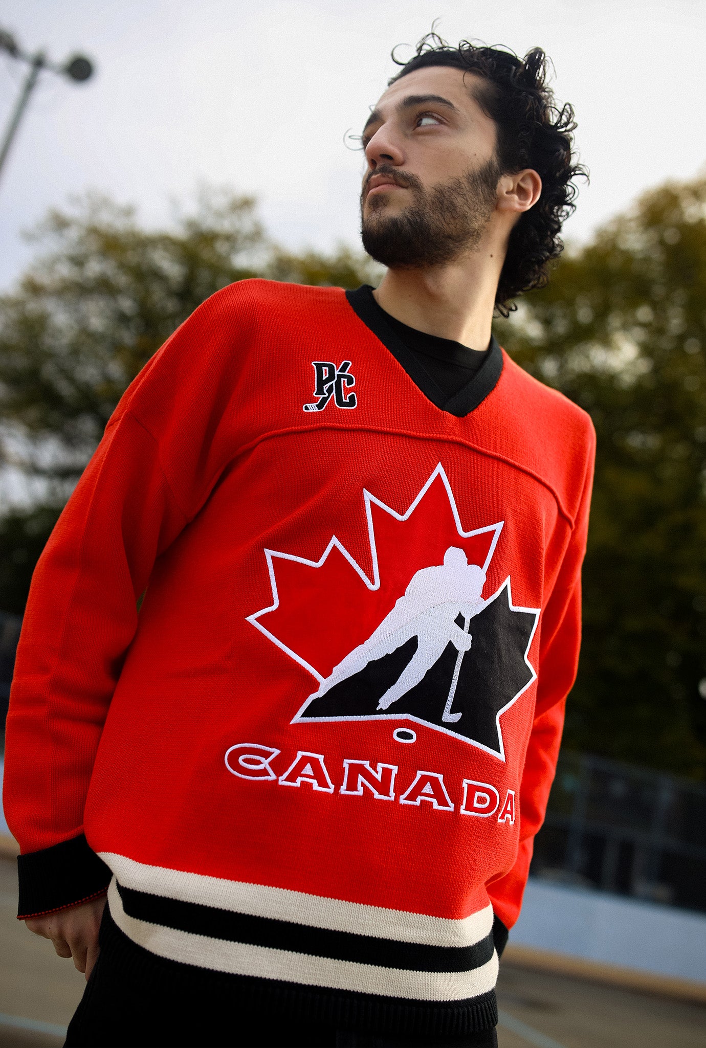 Hockey Canada Knit Long Sleeve Jersey - Red