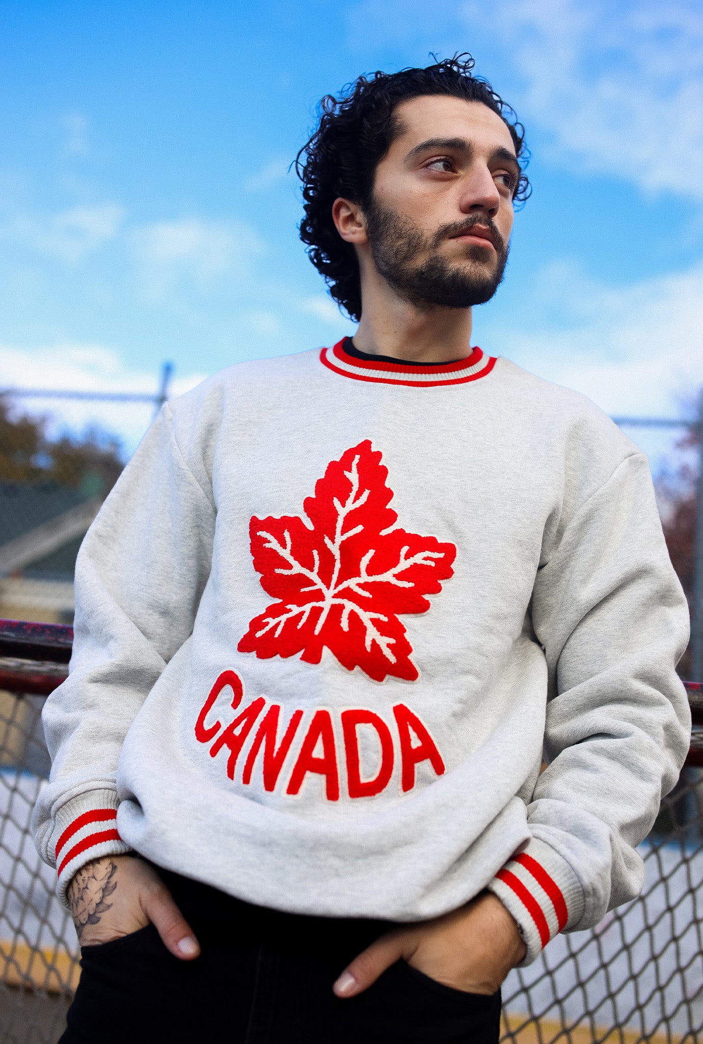 Hockey Canada Heavyweight Crewneck - Grey Melange