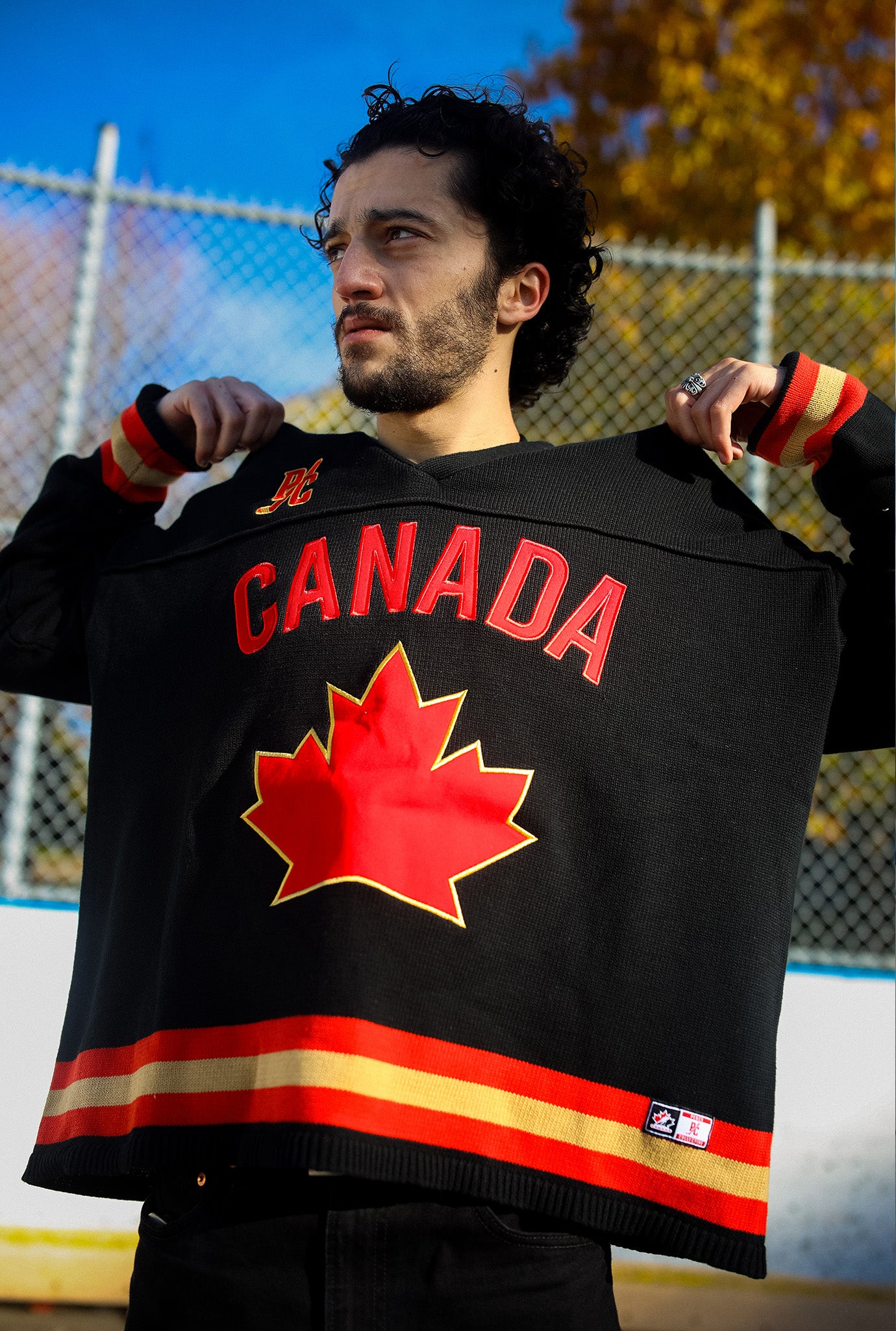 Hockey Canada Knit Long Sleeve Jersey - Black