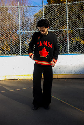 Hockey Canada Knit Long Sleeve Jersey - Black