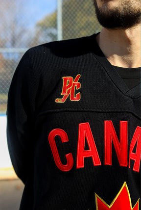Hockey Canada Knit Long Sleeve Jersey - Black