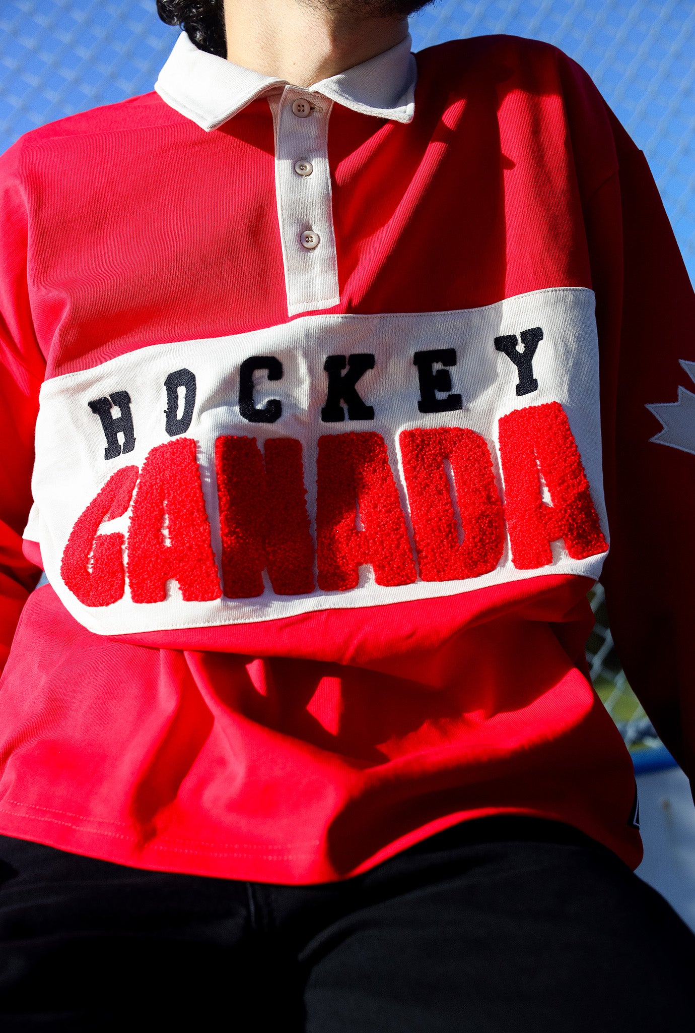 Hockey Canada Fleece Polo - Red