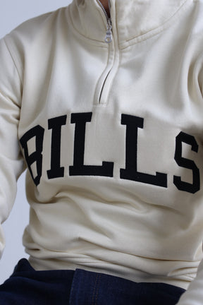 Buffalo BIlls Collegiate Quarter Zip - Ivory