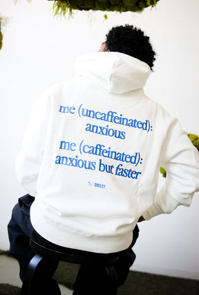 P/C x Smiley: Uncaffeinated Heavyweight Hoodie - Ivory
