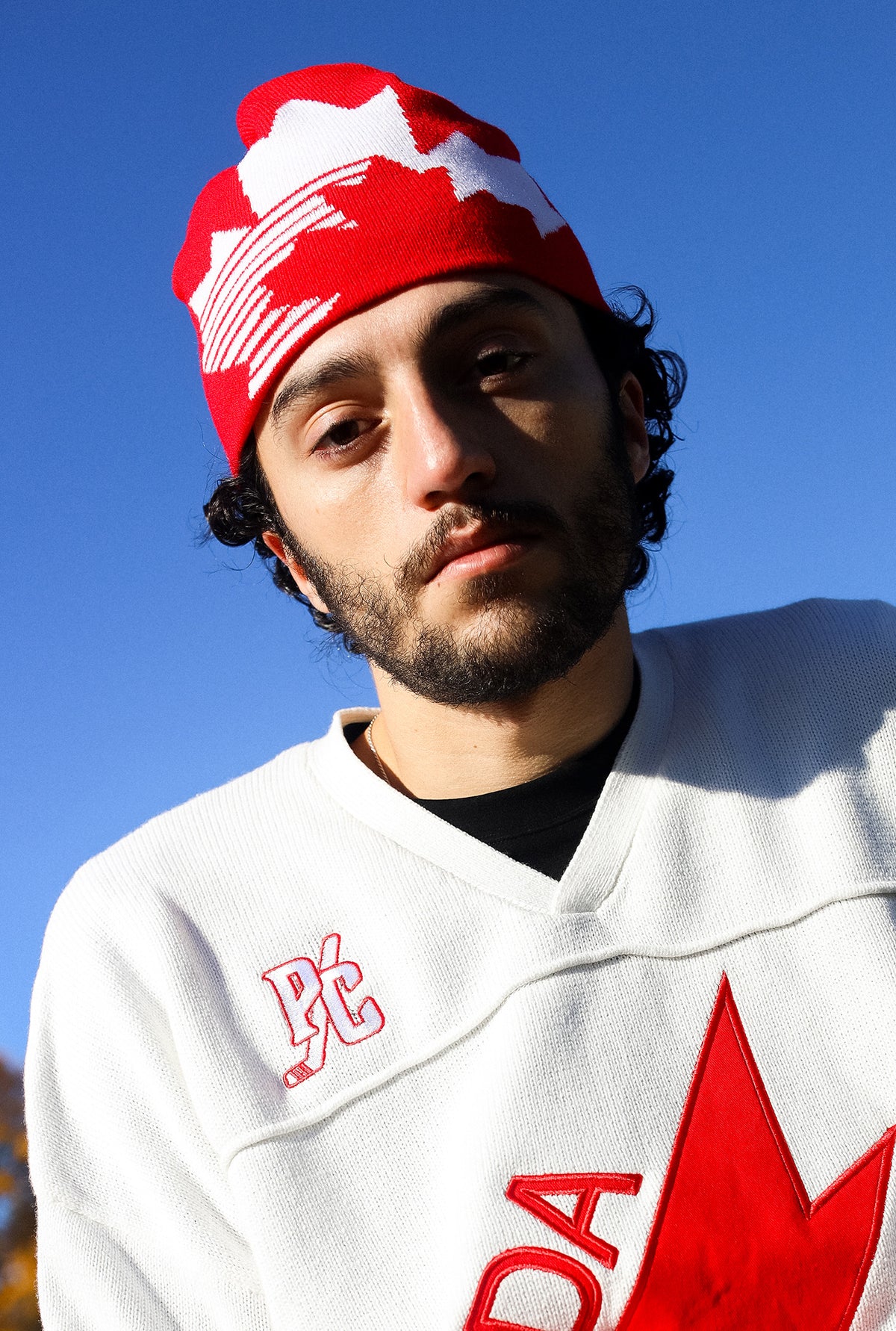 Hockey Canada Beanie - White / Red