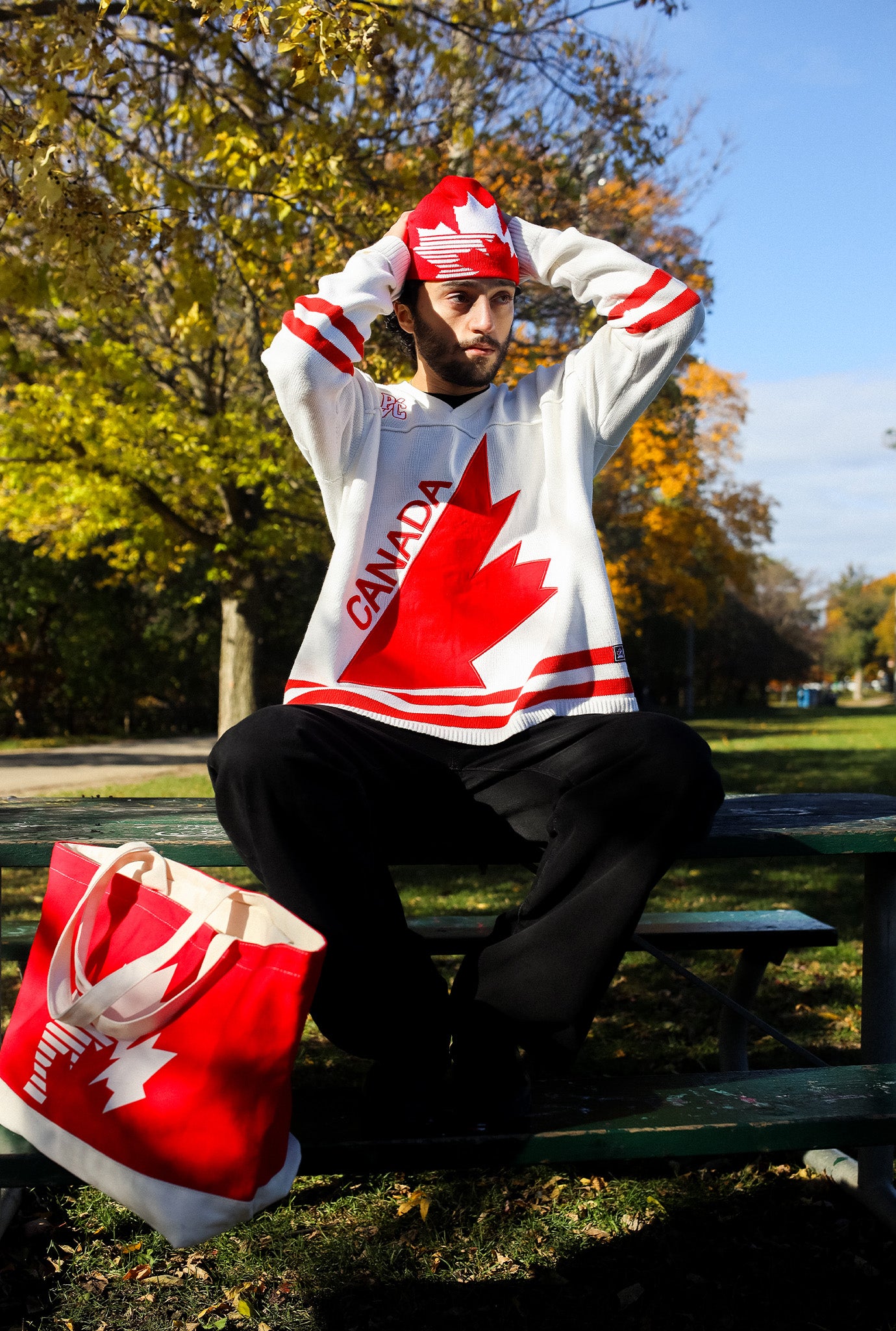 Hockey Canada Knit Long Sleeve Jersey - White