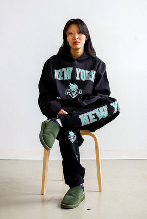 New York Liberty Heavyweight Jogger - Black