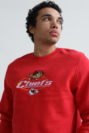 Pull ras du cou brodé NFL x Nickelodeon - Kansas City Chiefs