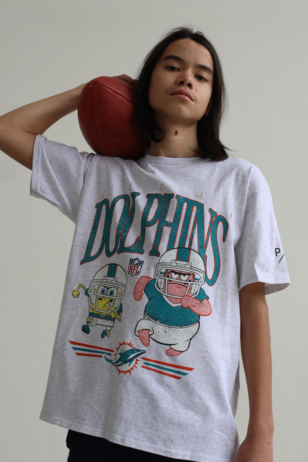 Spongebob & Patrick Rush Kids T-Shirt - Miami Dolphins