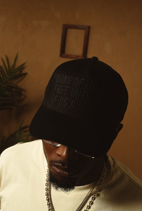P/C x Jackie Robinson: Until All of Us are Free Pigment Dye Dad Cap - Schwarz