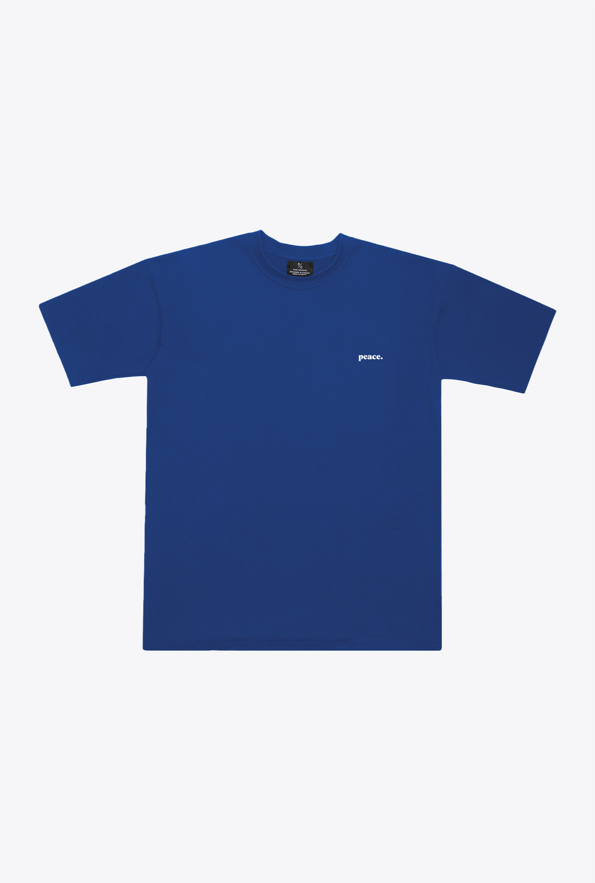 Peace Heavyweight T-Shirt - Strong Blue