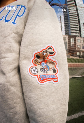 Coupe du Monde de la FIFA 1994 États-Unis Sweat-shirt épais à col rond - Gris cendré