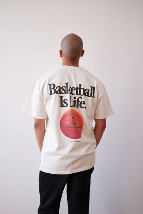 Basketball is Life Heavyweight T-Shirt - Natural