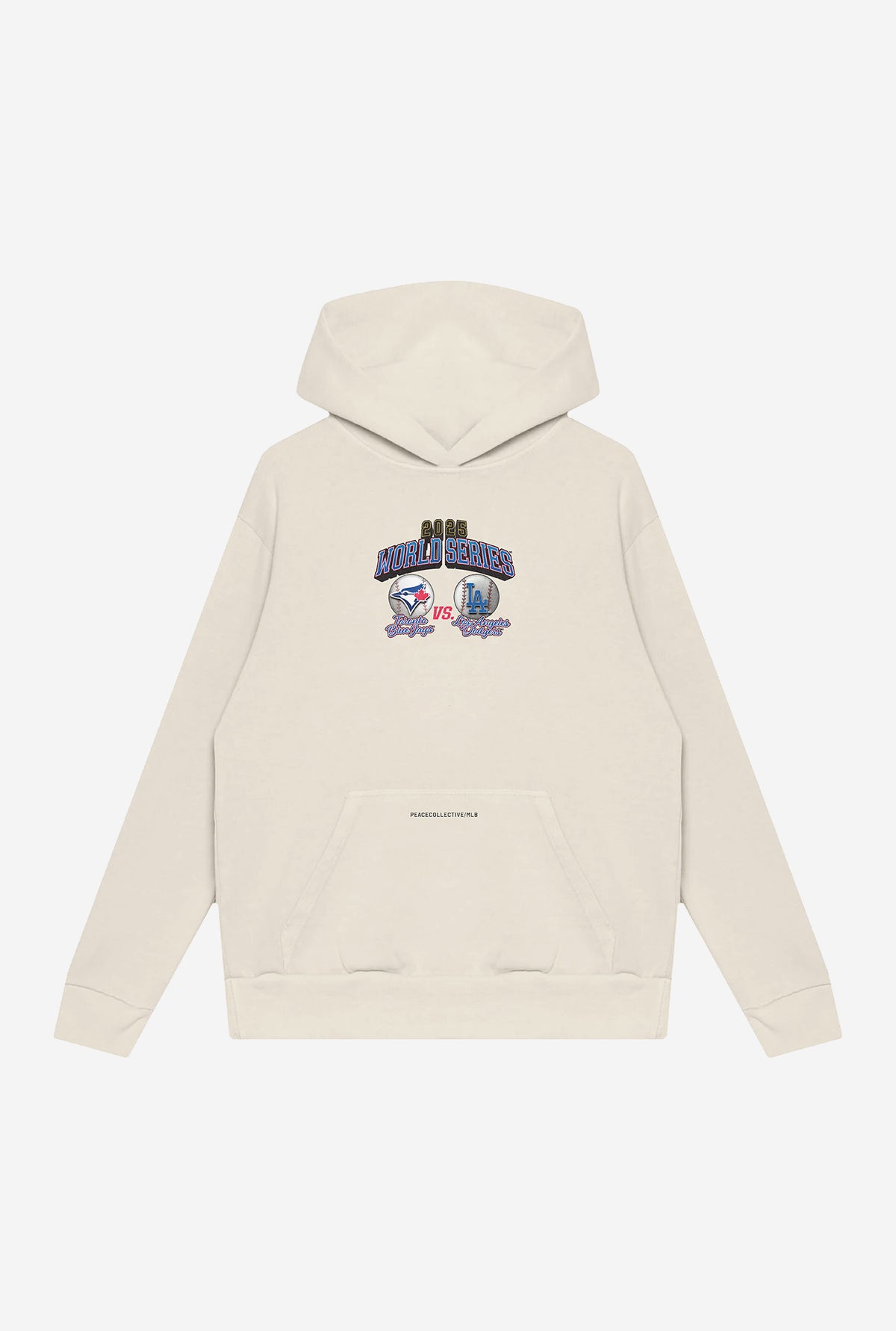 World Series 2025: Toronto Blue Jays vs LA Dodgers Heavyweight Hoodie - Ivory