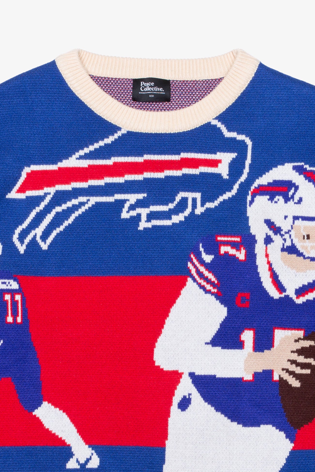 Josh Allen Knit Sweater - Royal / Ivory