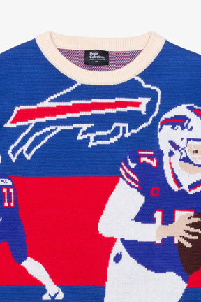 Josh Allen Knit Sweater - Royal / Ivory