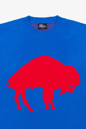 Buffalo Bills Retro Knit Sweater - Royal