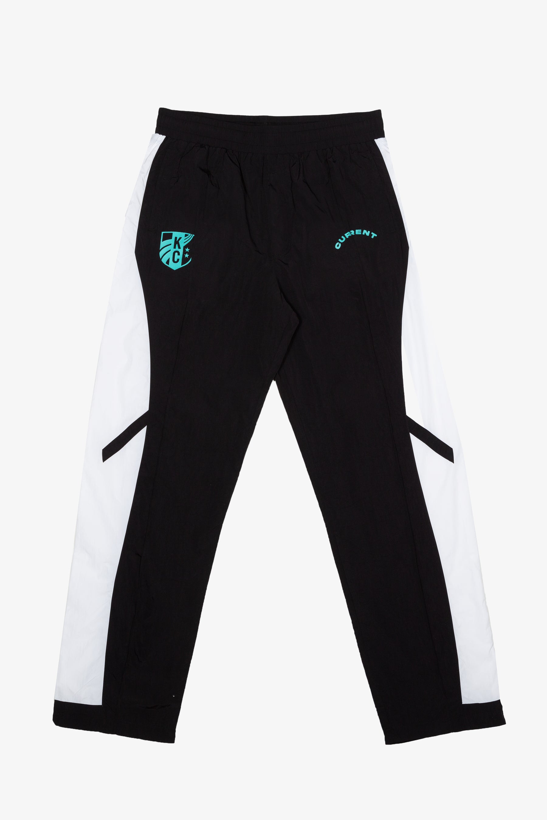 Kansas City Current Colour Block Track Pants - Off Black / White