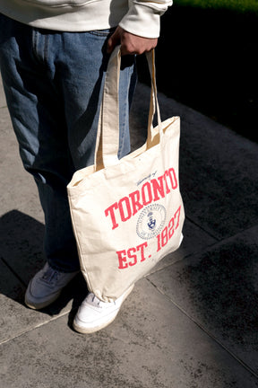 P/C x U Of Toronto Vintage Collegiate Graphic Tote Bag - Ivory